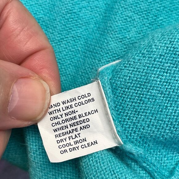 Vintage Gap Womens Angora Blend Pullover Tunic Sweater Size M Bright Coastal - Picture 12 of 14